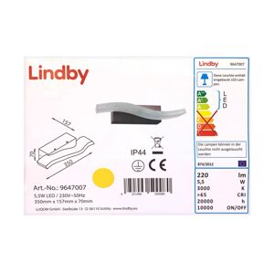 Lindby Lindby - LED Vonkajšie nástenné svietidlo JIRKA LED/5,5W/230V