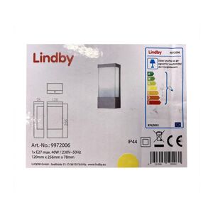 Lindby Lindby - LED Vonkajšie nástenné svietidlo KIRANA 1xE27/40