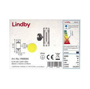 Lucande Lindby - LED Vonkajšie nástenné svietidlo LANEA 2xLED/4,05W/230V IP44