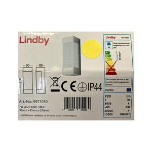 Lindby Lindby - LED Vonkajšie nástenné svietidlo SEVERINA LED/7W/230V IP44