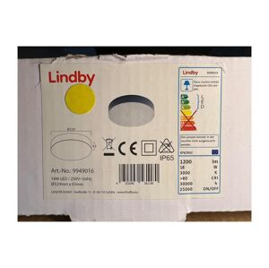 Lindby Lindby - LED Vonkajšie stropné svietidlo so senzorom LAHJA LED/18W/230V IP65