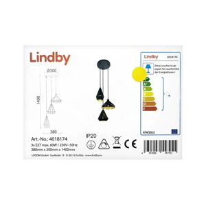 Lindby Lindby - Luster na lanku 3xE27/60W/230V