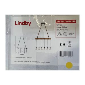 Lindby Lindby - Luster na lanku CINTIA 6xE27/60W/230V