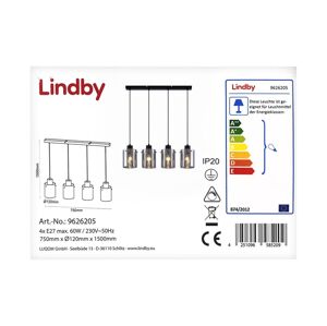 Lindby Lindby - Luster na lanku KOURTNEY 4xE27/60W/230V