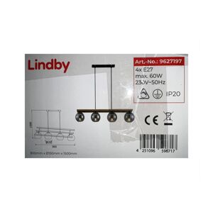 Lindby Lindby - Luster na lanku PHILIKA 4xE27/60W/230V