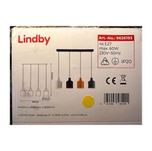 Lindby Lindby - Luster na lanku TIRANE 4xE27/60W/230V