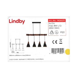 Lindby Lindby - Luster na lanku TREBALE 4xE14/8W/230V