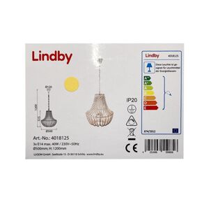 Lindby Lindby - Luster na reťazi JULIETTE 3xE14/40W/230V