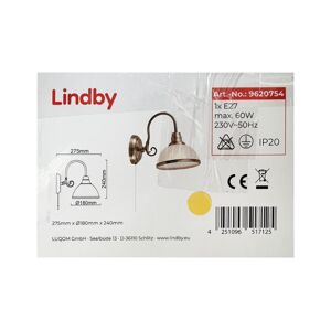 Lindby Lindby - Nástenná lampa ALICIA 1xE27/60W/230V