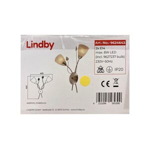 Lindby Lindby - Nástenné svietidlo YANNIE 2xE14/4W/230V