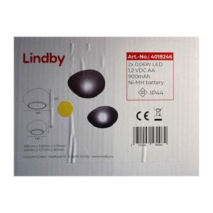 Lindby Lindby - SADA 2x LED Solárne svietidlo PEBBLA LED/0,06W/3,7V IP44