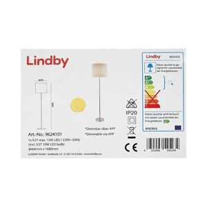 Lindby Lindby - Stojacia lampa EVERLY 1xE27/10W/230V