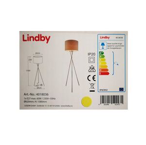 Lindby Lindby - Stojacia lampa FIBY 1xE27/60W/230V