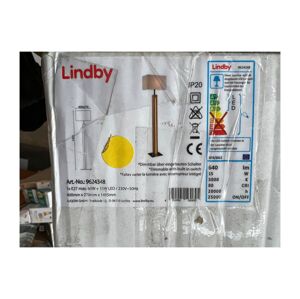 Lindby Lindby - Stojacia lampa GARRY 1xE27/60W/230V + LED/15W/230V