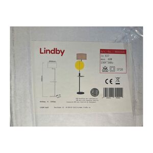 Lindby Lindby - Stojacia lampa s USB ZINIA 1xE27/60W/230V