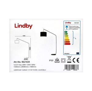 Lindby Lindby - Stojacia lampa VISKAN 1xE27/60W/230V