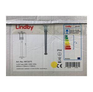 Lindby Lindby - Vonkajšia lampa so senzorom MIKO 1xE27/60W/230V IP44