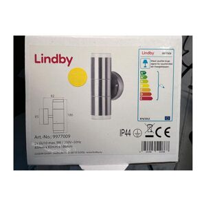 Lindby Lindby - Vonkajšie nástenné svietidlo DELINA 2xGU10/9W/230V IP44