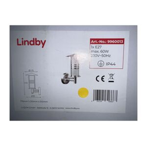 Lindby Lindby - Vonkajšie nástenné svietidlo ERINA 1xE27/60W/230V IP44