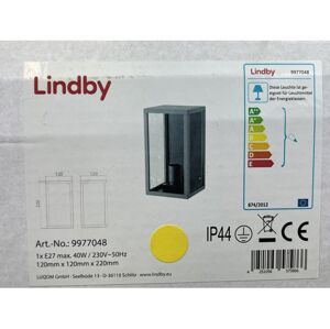 Lindby Lindby - Vonkajšie nástenné svietidlo FILIMON 1xE27/40W/230V