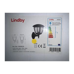 Lindby Lindby - Vonkajšie nástenné svietidlo so senzorom ACELYA 1xE27/60W/230V IP44