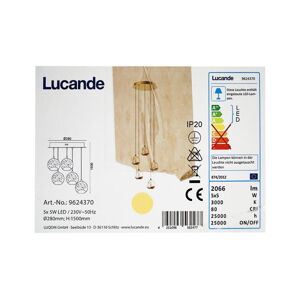 Lucande Lucande - LED Luster na lanku HAYLEY 5xLED/5W/230V