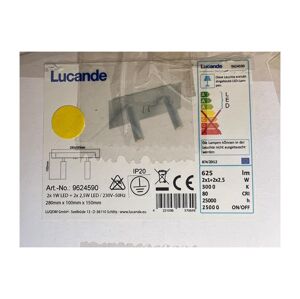 Lucande Lucande - LED Nástenné svietidlo MAGYA 2xLED/2,5W/230V + 2xLED/1W/230V