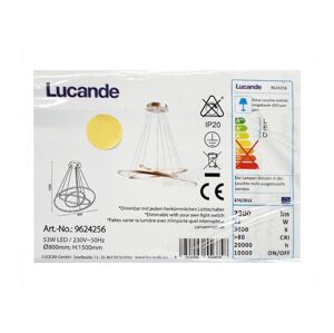 Lucande Lucande - LED Stmievateľný luster na lanku EZANA LED/53W/230V