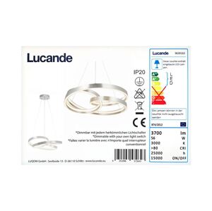 Lucande Lucande - LED Stmievateľný luster na lanku GUNBRITT LED/56W/230V