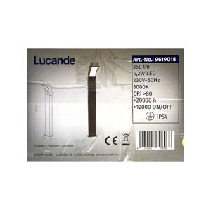 Lucande Lucande - LED Vonkajšia lampa so senzorom LENNIK LED/3W/230V IP54