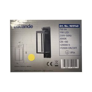 Lucande Lucande - LED Vonkajšie nástenné svietidlo FERDINAND LED/11W/230V IP54