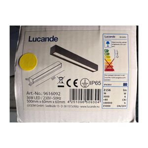Lucande Lucande - LED Vonkajšie nástenné svietidlo LENGO LED/36W/230V IP65