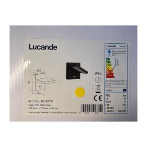 Lucande Lucande - LED Vonkajšie nástenné svietidlo so senzorom SILVAN LED/14W/230V IP54