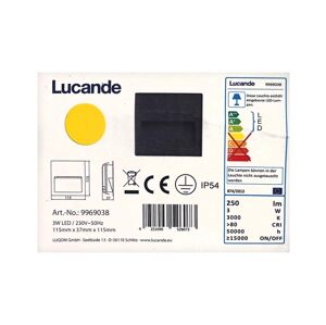 Lucande Lucande - LED Vonkajšie vstavané svietidlo LOYA LED/3W/230V IP54