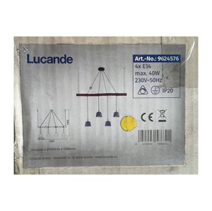 Lucande Lucande - Luster na lanku ASTA 4xE14/40W/230V