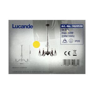 Lucande Lucande - Luster na reťazi CALEB 5xE14/40W/230V