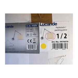 Lucande Lucande - Nástenná lampa JOLLA 1xE27/60W/230V