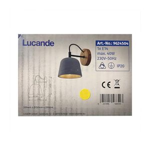 Lucande Lucande - Nástenná lampa KALINDA 1xE14/40W/230V