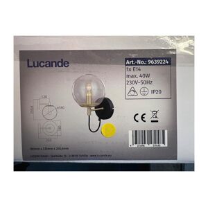 Lucande Lucande - Nástenné svietidlo SOTIANA 1xE14/40W/230V