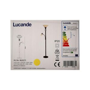 Lucande Lucande - Stojacia lampa DUNJA 1xE27/11W/230V + 1xE14/6W