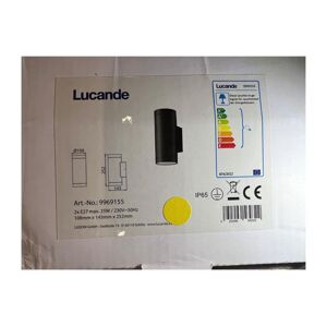 Lucande Lucande - Vonkajšie nástenné svietidlo THOMKE 2xE27/20W/230V IP65