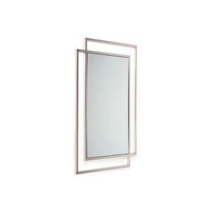 HowHomely Nástenné zrkadlo VIDO 110x80 cm chróm