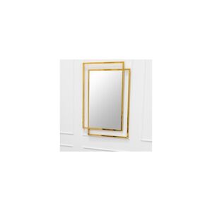 HowHomely Nástenné zrkadlo VIDO 110x80 cm zlatá