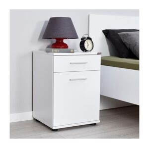 Adore Furniture Nočný stolík 57x40 cm biela