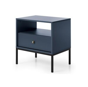 MIRJAN 24 Nočný stolík MONO 56x54 cm modrá