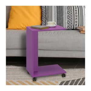Adore Furniture Odkladací stolík 65x35 cm fialová