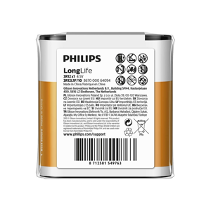 Philips Philips 3R12L1F/10 - Zinkochloridová batéria 3R12 LONGLIFE 4,5V