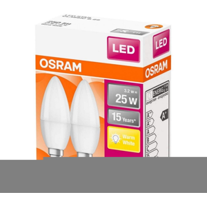 Osram SADA 2x LED Žiarovka B25 E14/3,2W/230V 2700K