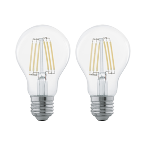 Eglo SADA 2x LED žiarovka FILAMENT CLEAR E27/6W/230V