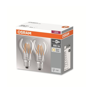 Osram SADA 2x LED Žiarovka VINTAGE A60 E27/6,5W/230V 2700K - Osram